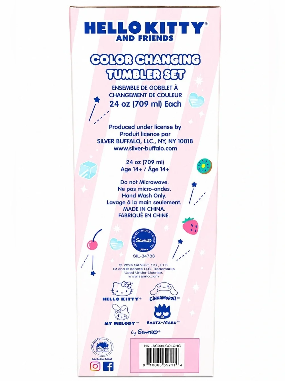 Hello Kitty Color Changing Tumbler Set